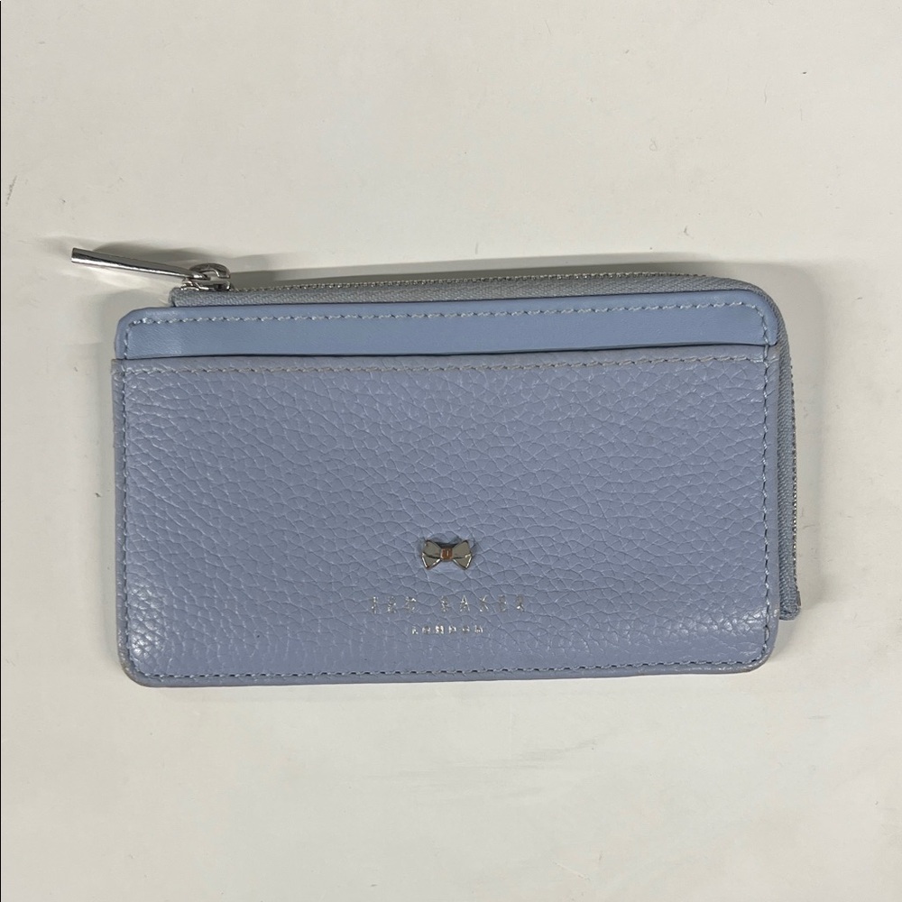 Ted Baker Light Blue Leather Card Holder